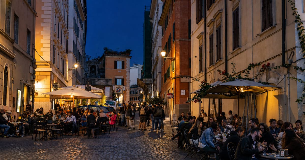 Dinner and Drinks in Monti Rome
